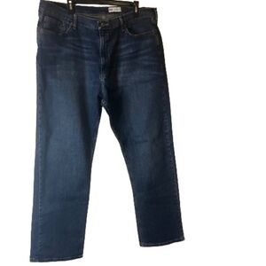 Wrangler Jeans Mens 40X32 Blue Dark Wash Relaxed Fit Denim Cowboy Western